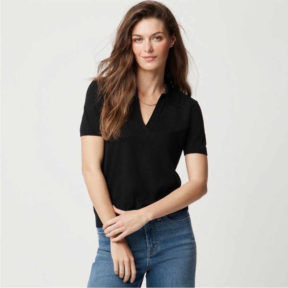 2 New J. Crew Factory Cotton Blend Polo Sweaters
